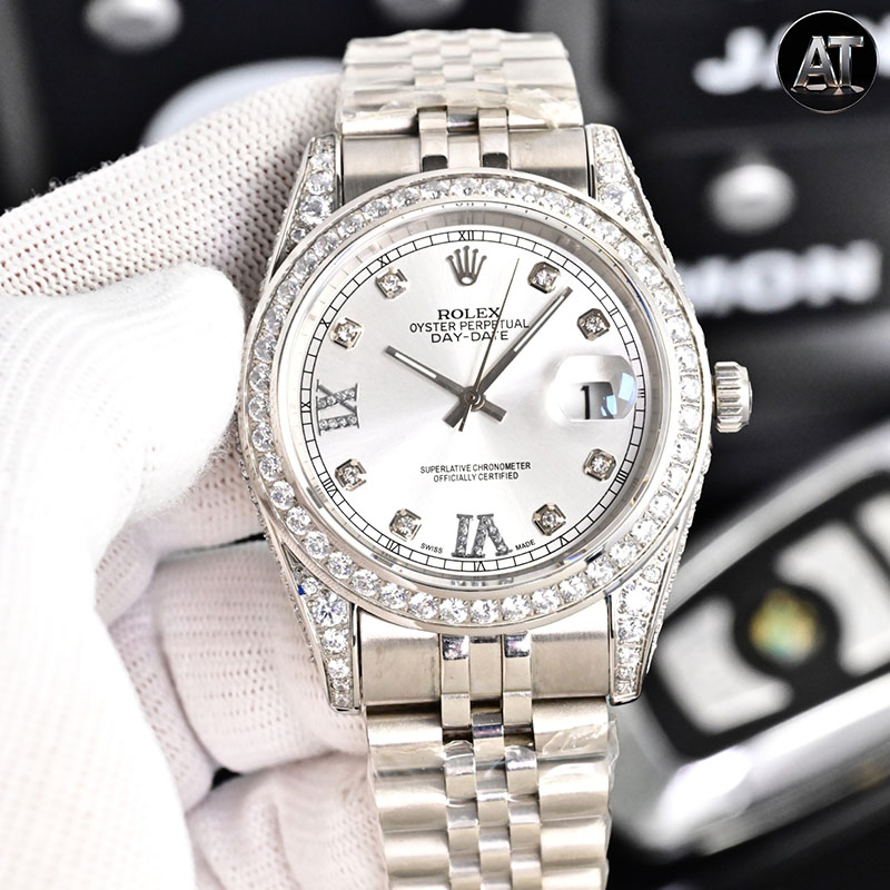 ROLEX Submariner Full Diamond Pave-Set Mechanical Watches