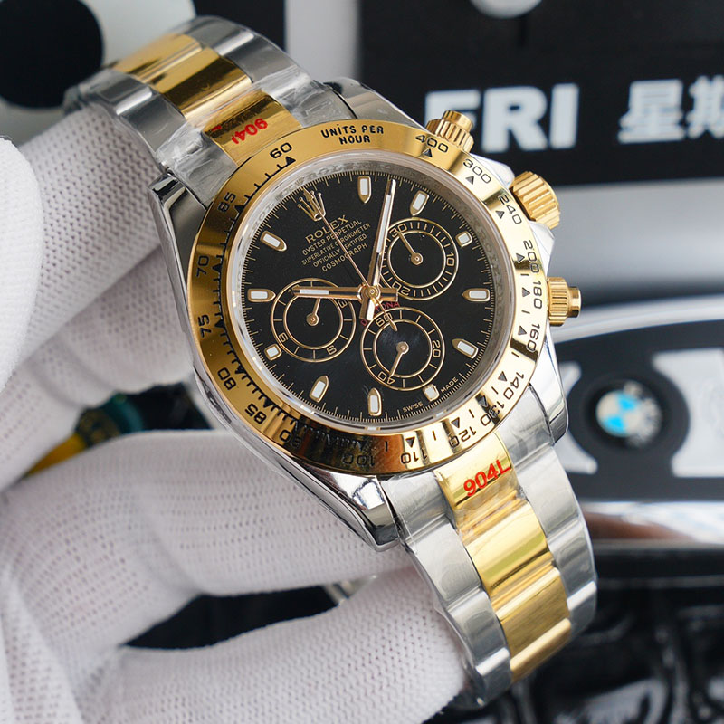 ROLEX Daytona Panda Dial Ice Blue Paul Newman Style 7750 Movement 904l Stainless Steel Rose Gold White Gold Yellow Gold Automatic Chronograph 40mm 13.5mm Mechanical Watches