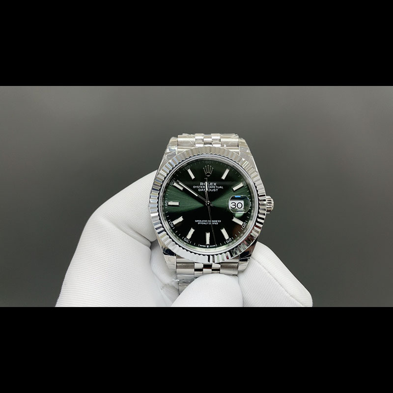 ROLEX Datejust Green Face 3235 Movement 41mm Mechanical Watches