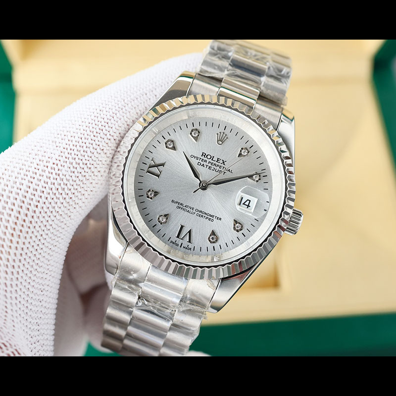 ROLEX 316L Stainless Steel Mineral Crystal Stainless Steel Case Mechanical Movement Mechanical Watches