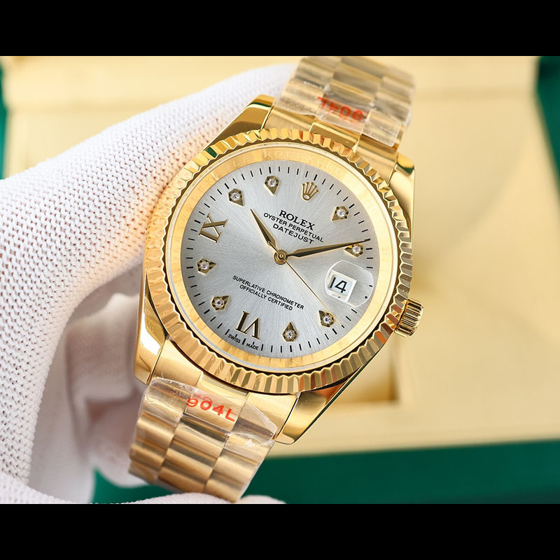 ROLEX 316L Stainless Steel Mineral Crystal Stainless Steel Case Mechanical Movement Mechanical Watches
