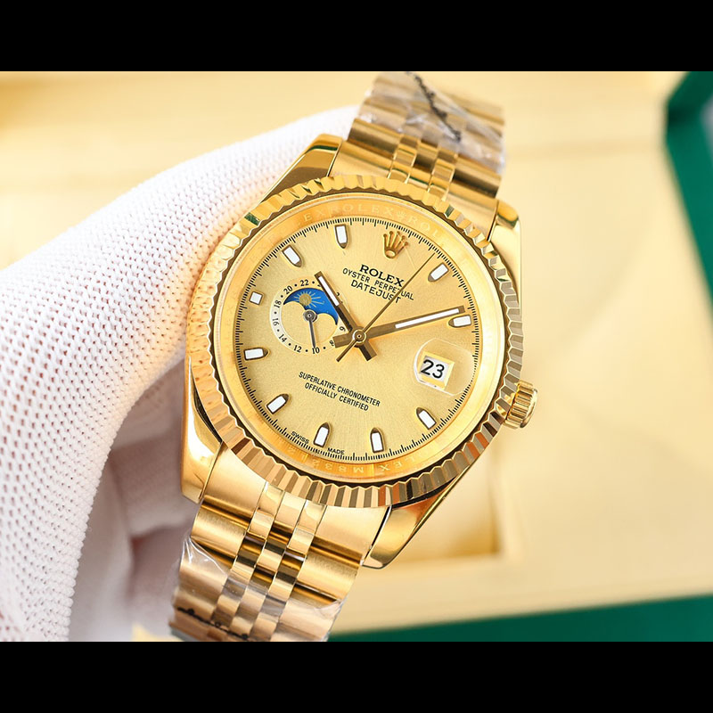 ROLEX 316L Stainless Steel Mineral Crystal Stainless Steel Case Mechanical Movement Mechanical Watches
