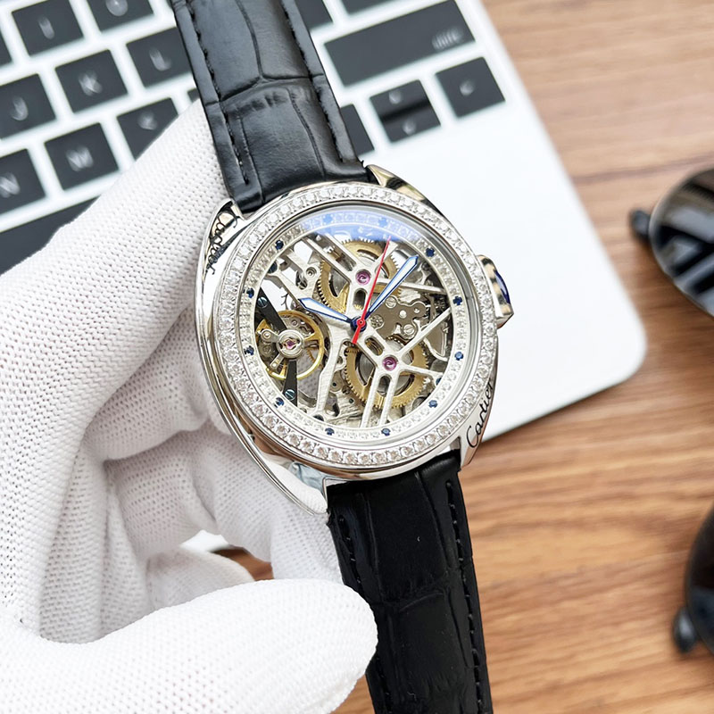 ROLEX 316L Stainless Steel Calf Leather Automatic Movement Mechanical Movement 43mm 13mm Mechanical Watches