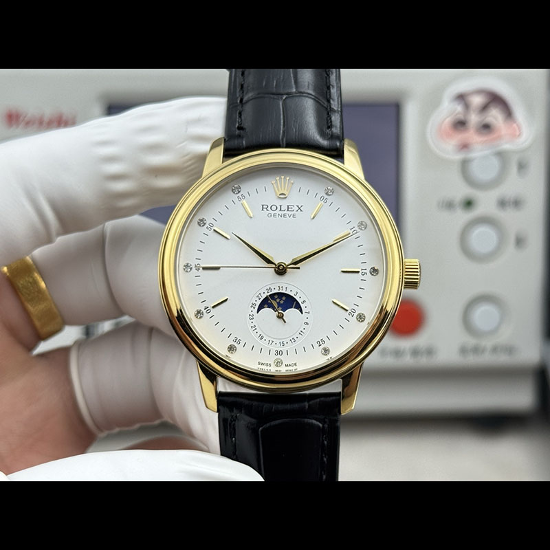 ROLEX Cellini Moonphase Swiss ETA2824 Mechanical Watches