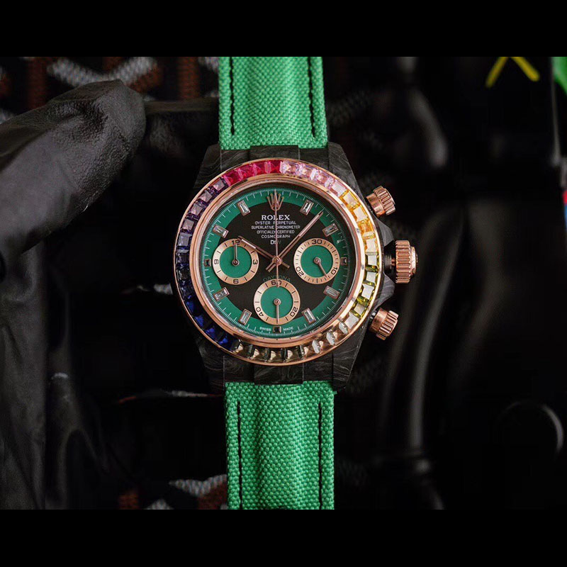ROLEX Daytona Sapphire Crystal Carbon Fiber Chronograph Mechanical Watches