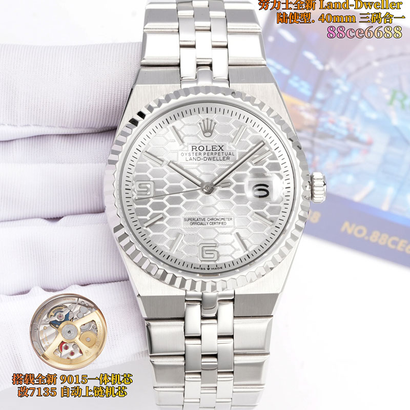 ROLEX 7315 Movement 9015 Movement 40mm Mechanical Watches