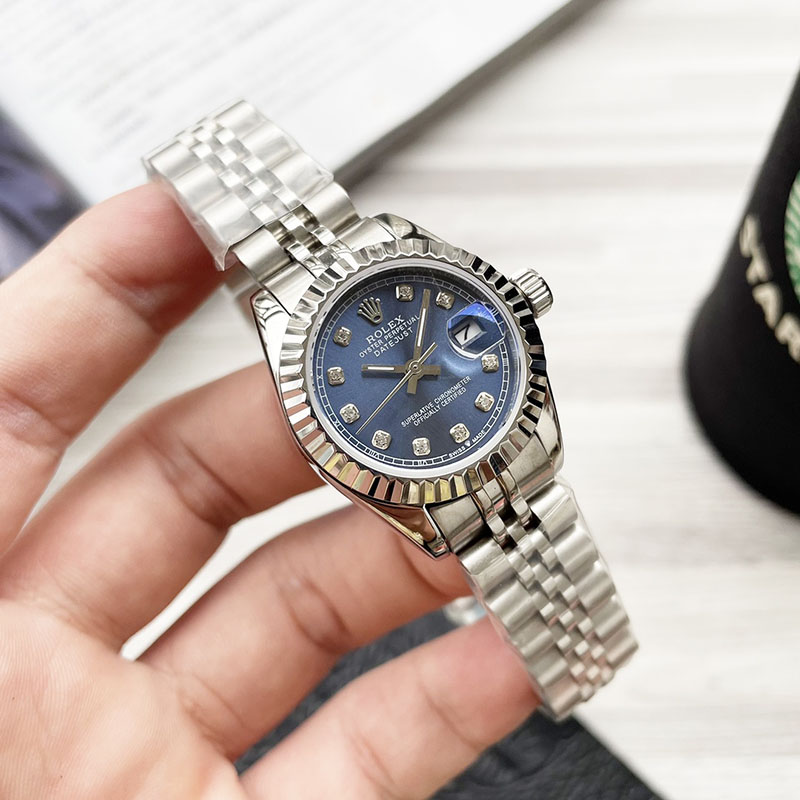 ROLEX Citizen 8215 316L Stainless Steel Sapphire Crystal Genuine Cowhide Bracelet 35mm 10mm Mechanical Watches