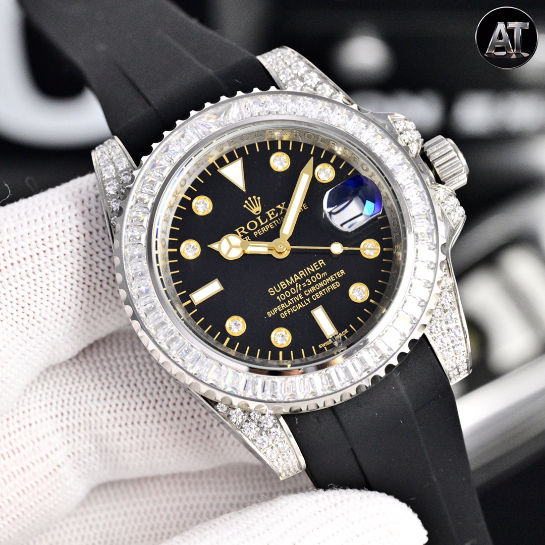 ROLEX White 40mm Mechanical Watches