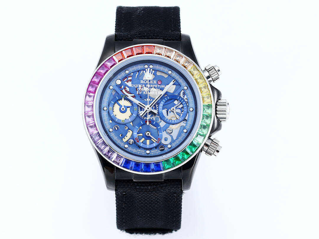 ROLEX Daytona 316L Stainless Steel Stainless Steel Case Super-Luminova Chronograph 43mm Mechanical Watches