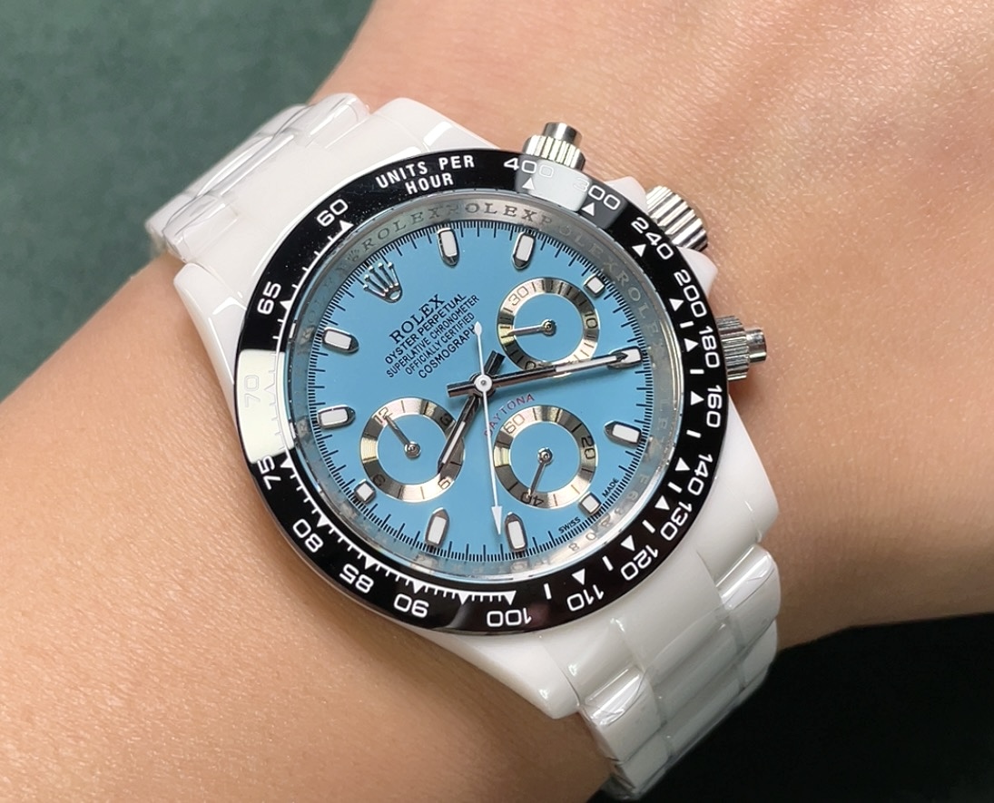 ROLEX Daytona Ceramic Case Super-Luminova Quartz Movement Chronograph 43mm Mechanical Watches