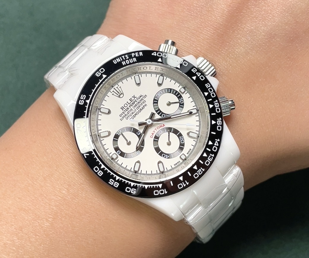 ROLEX Daytona Ceramic Case Super-Luminova Quartz Movement Chronograph 43mm Mechanical Watches