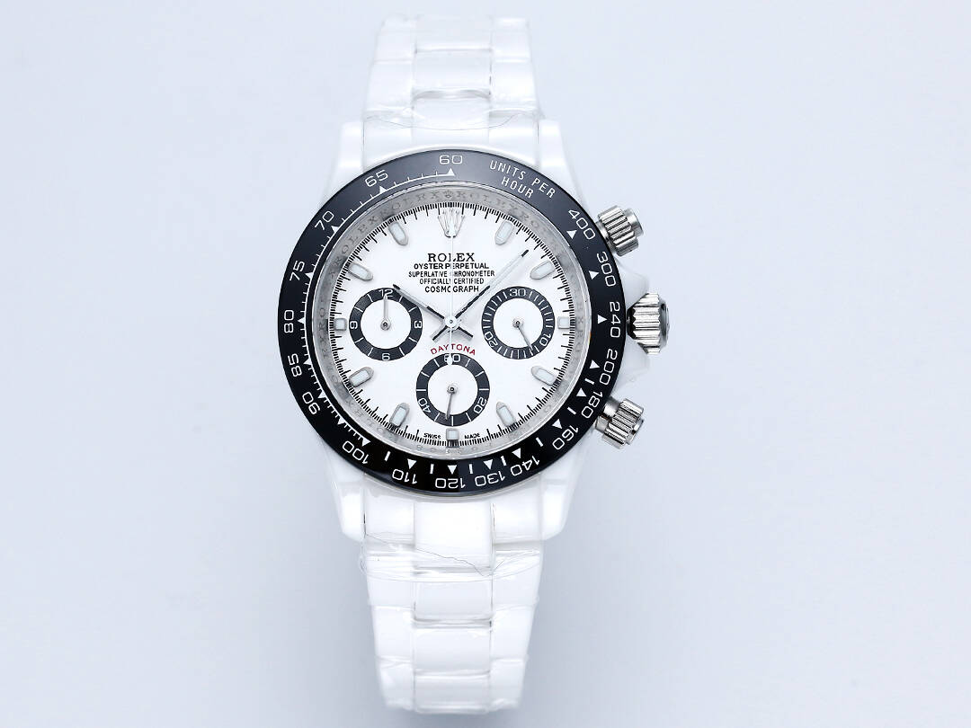 ROLEX Daytona Ceramic Case Super-Luminova Quartz Movement Chronograph 43mm Mechanical Watches