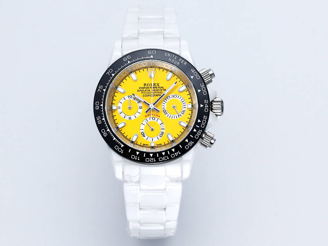 ROLEX Daytona Ceramic Case Super-Luminova Quartz Movement Chronograph 43mm Mechanical Watches