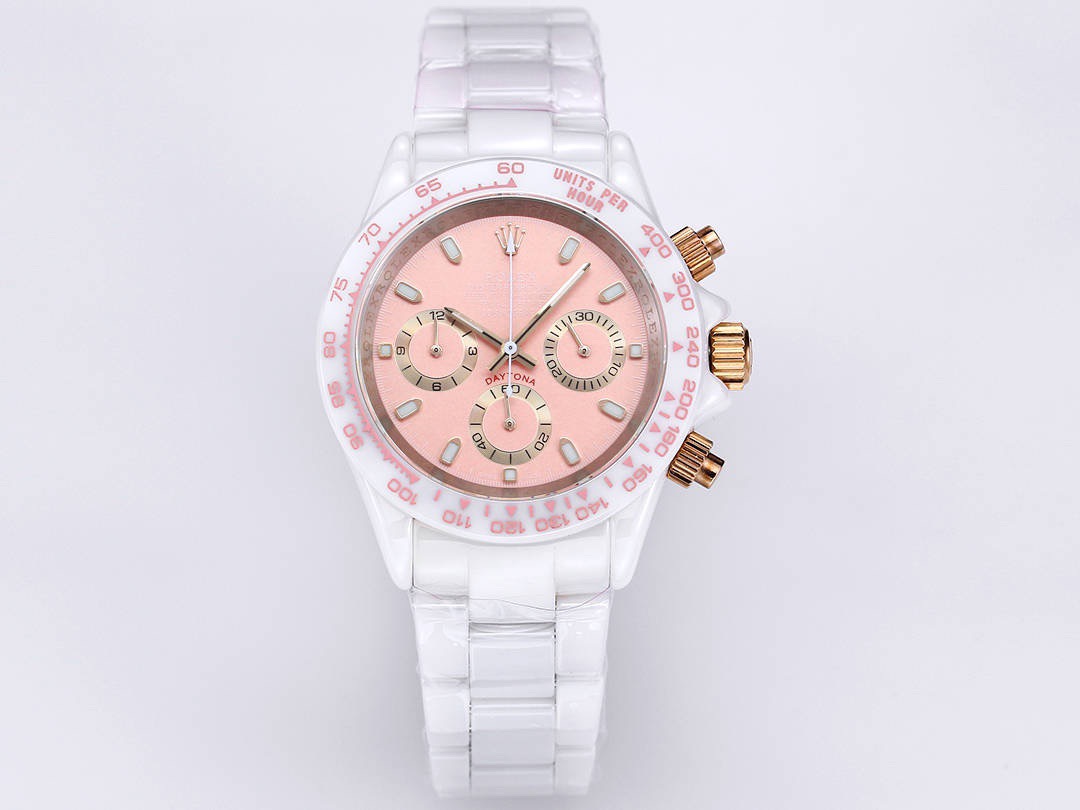 ROLEX Daytona Ceramic Case Super-Luminova Quartz Movement Chronograph 43mm Mechanical Watches