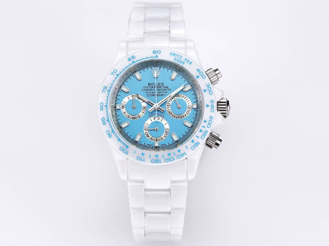 ROLEX Daytona Ceramic Case Super-Luminova Quartz Movement Chronograph 43mm Mechanical Watches