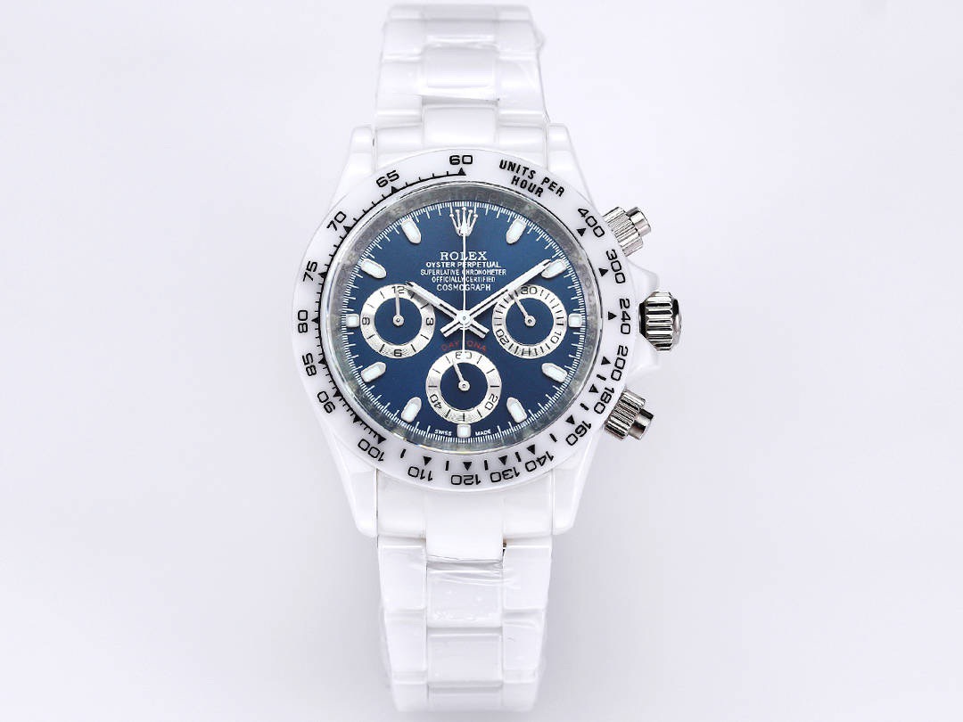 ROLEX Daytona Ceramic Case Super-Luminova Quartz Movement Chronograph 43mm Mechanical Watches