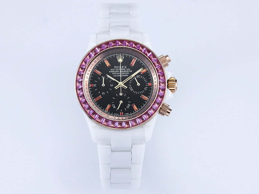 ROLEX Daytona Ceramic Case Super-Luminova Quartz Movement Chronograph 43mm Mechanical Watches