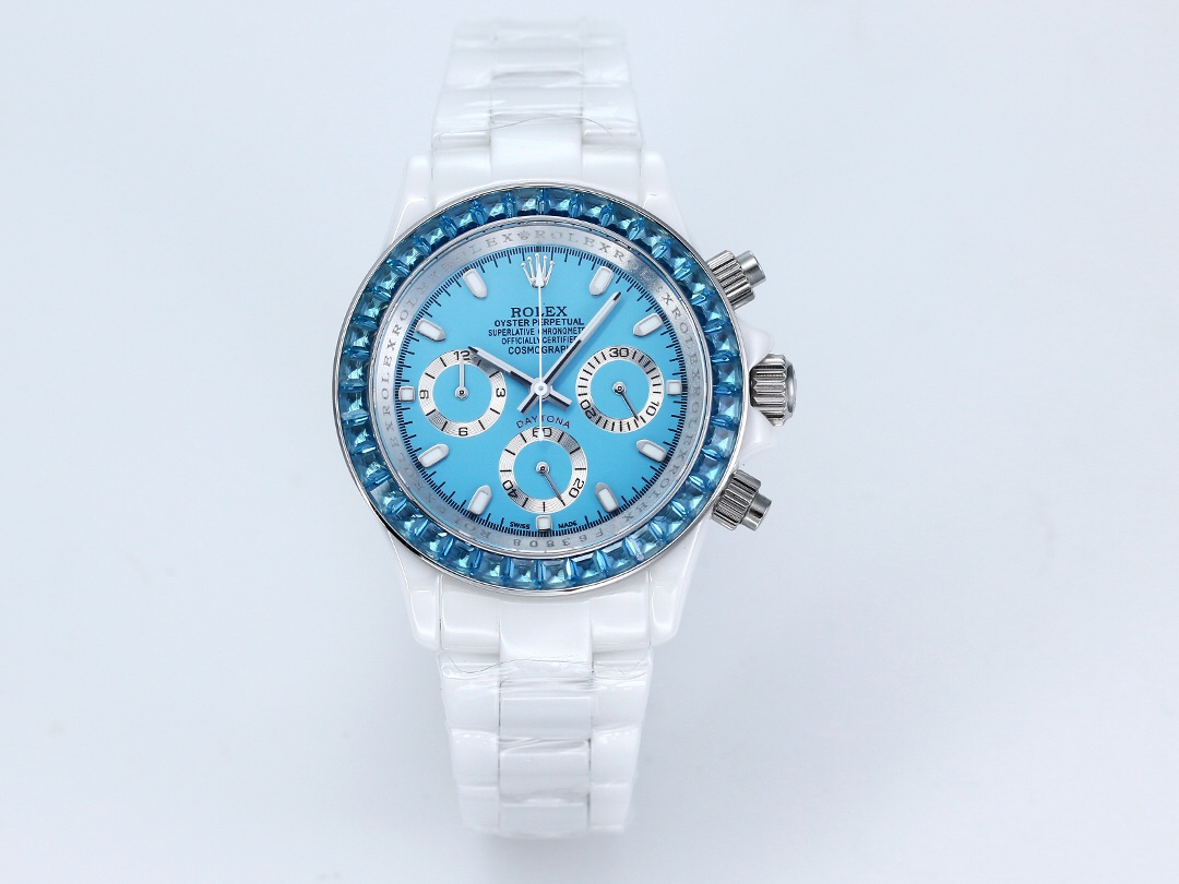 ROLEX Daytona Ceramic Case Super-Luminova Quartz Movement Chronograph 43mm Mechanical Watches