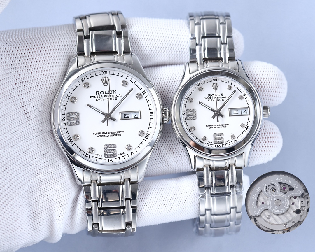 ROLEX Datejust Sapphire Crystal Automatic Mechanical Dual Date 36mm Mechanical Watches