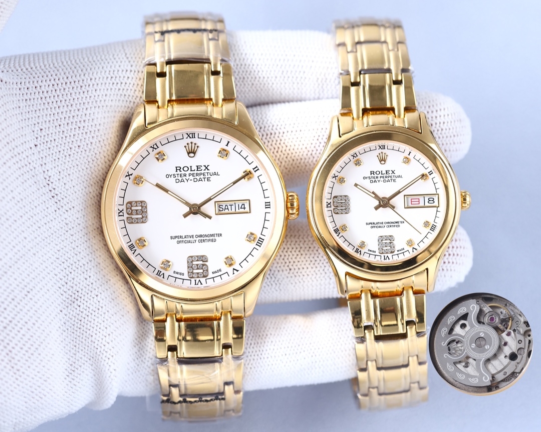 ROLEX Men's Women's 316L Stainless Steel Sapphire Crystal Stainless Steel Bracelet Mechanical Watches