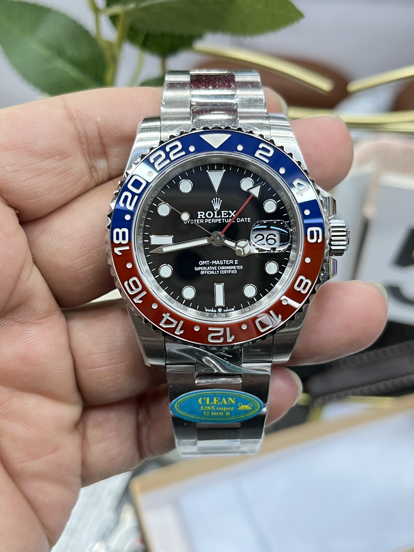ROLEX GMT-Master II Pepsi Bezel Dandong 3235 Automatic Movement 40mm Mechanical Watches