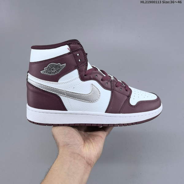 NIKE MEN'S AND WOMEN'S ATHLETIC SHOES: NIKE AIR JORDAN 1 RETRO HIGH OG – A REPLICA VERSION OF ICONIC JORDAN 1 BASKETBALL SHOE WITH A LEATHER UPPER.