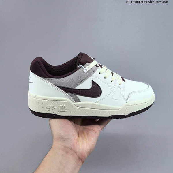 NIKE FULL FORCE FORCE DUNK SERIES LOW-TOP CASUAL SPORTS SKATE SHOES, MADE FROM SOFT COWHIDE LEATHER WITH INSOLE EMBEDDED WITH CUSHIONING LATEX – MODEL: FZ4629-1
