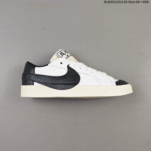 NIKE BLAZER LOW '77 JUMBO – COLORWAY: PIONEER (CO-BRANDED EDITION FOR YEAR OF HORSE). THIS BATCH FEATURES A COMPLETELY RENEWED VERSION OF CLASSIC BLAZER MODEL IN A LARGER SIZE.