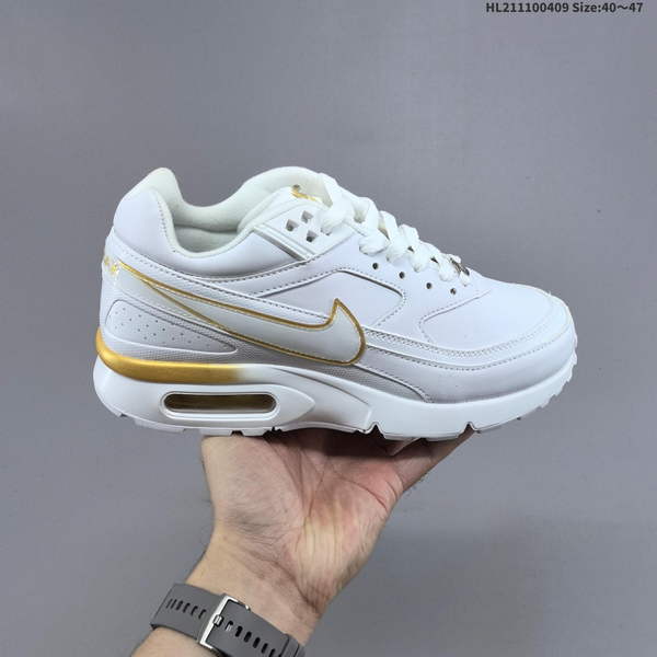 NIKE MAX BW OG PERSIAN VIOLET CLASSIC STITCHED CASUAL SPORTS AIR-CUSHIONED RUNNING SHOES – SHOCK-ABSORBING ATHLETIC FOOTWEAR FEATURING AN EVA FOAM MIDSOLE AND A WEAR-RESISTANT RUBBER OUTSOLE.