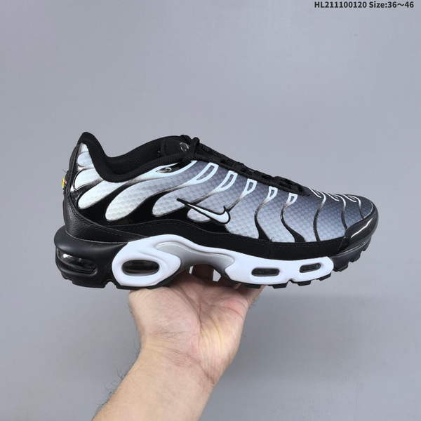 NIKE AIR MAX PLUS STANDS AS A FLAGSHIP MODEL IN BRAND'S INNOVATIVE FOOTWEAR LINEUP. FIRST INTRODUCED IN 1996, IT WAS FIRST RUNNING SHOE TO FEATURE TUNED AIR CUSHION TECHNOLOGY.