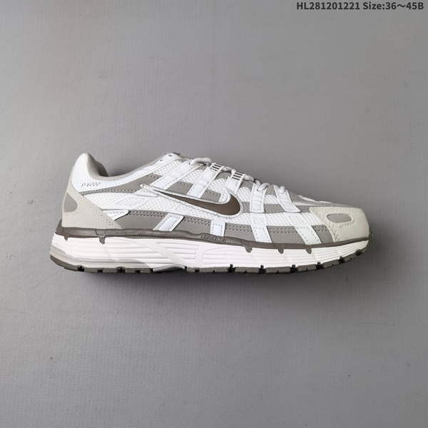 NIKE P-6000 IS A STYLISH RUNNING SHOE PERFECT FOR BOTH DAILY WEAR AND RUNNING. BOTH INNER AND OUTER SIDES OF WOMEN'S MODEL FEATURE GRAY HOOKS, ENSURING EXCELLENT BREATHABILITY.