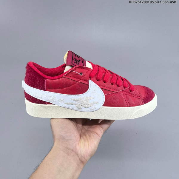 NIKE BLAZER LOW '77 JUMBO – A LIMITED-EDITION, CLASSIC AND VERSATILE LOW-TOP SPORTS SHOE DESIGNED FOR CASUAL WEAR, FEATURING PIONEER DESIGN. MODEL: MN2026 002