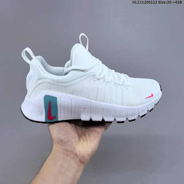 NIKE FREE METCON 6 – NIKE MESH UPPER, ROUND TOE DESIGN WITH LACES, SHOCK-ABSORBING AND ANTI-SLIP FEATURES, LOW-PROFILE TRAINING SHOE (MODEL: FJ7126-103)