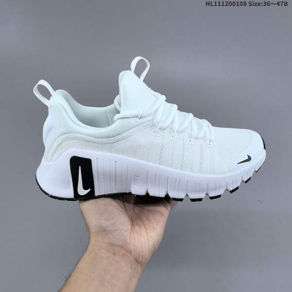NIKE FREE METCON 6 – NIKE MESH UPPER, ROUND TOE DESIGN WITH LACES, SHOCK-ABSORBING AND ANTI-SLIP FEATURES, LOW-PROFILE TRAINING SHOE MODEL FJ7127-101