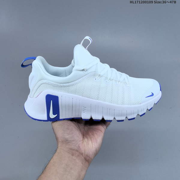 NIKE FREE METCON 6 – NIKE MESH UPPER, ROUND TOE DESIGN, LACED STRAP, SHOCK-ABSORBING AND ANTI-SLIP FEATURES, LOW-PROFILE SOLE; IDEAL FOR TRAINING. MODEL: FJ7127-102