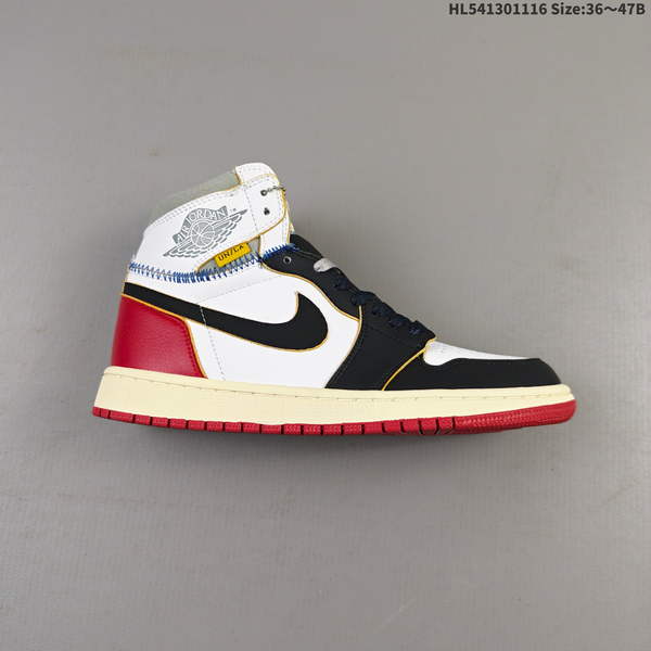 NIKE UNION X AIR JORDAN 1 RETRO HIGH PK NRG – A CLASSIC, RETRO-STYLE BASKETBALL SHOE FEATURING ICONIC DESIGN OF ORIGINAL AIR JORDAN 1. PRODUCED BY LOS ANGELES-BASED BRAND UN.