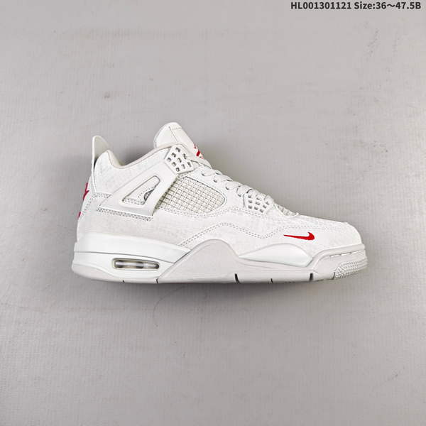 NIGEL SYLVESTER X AIR JORDAN 4 OG BIKE – GRAY SNAKE PATTERN AJ4; JORDAN 4TH GENERATION AJ4; GRAY MAMBA DESIGN; PART OF JORDAN BASKETBALL SHOE SERIES.