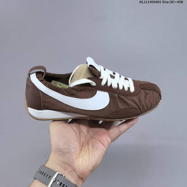 JACQUEMUS X NIKE JACUMOON: SOFT, COMFORTABLE, SLIP-RESISTANT, AND DURABLE LOW-TOP CASUAL SNEAKERS FEATURING A BRITISH RETRO DESIGN WITH A DISTINCTIVE CURVED TOE DETAIL, INSPIRED BY EUROPEAN AND AMERICAN FASHION SHOWS.