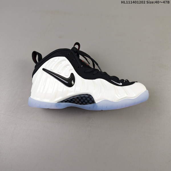 NIKE FOAMPOSITE ONE – RETRO BASKETBALL SHOE WITH BLOWN FOAM MIDSOLE, MODEL NUMBER 624041-100
