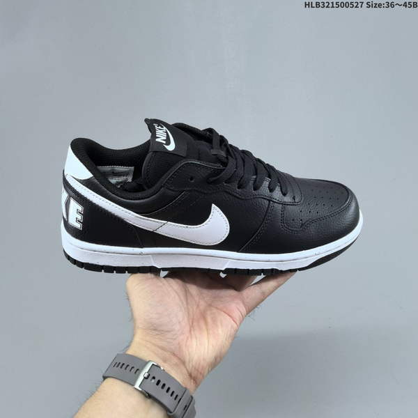 NIKE BIG LOW – A MINIMALIST, VERSATILE SHOE WITH EXCELLENT SHOCK ABSORPTION AND DURABILITY; LOW-TOP DESIGN, MODEL NUMBER 355152-016.