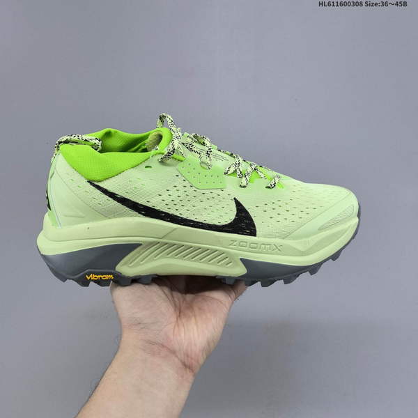 NIKE ACG ZEGAMA TRAIL – A VERSATILE SPORTS AND OUTDOOR SHOE FEATURING FABRIC CONSTRUCTION WITH SHOCK ABSORPTION, ANTI-SLIP PROPERTIES, AND BREATHABILITY; DESIGNED FOR TRAIL RUNNING. MODEL: HV8113-011