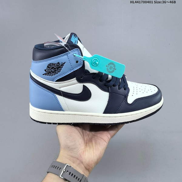 !NIKE MEN'S AND WOMEN'S ATHLETIC SHOES – NIKE AIR JORDAN 1 RETRO HIGH OG (JORDAN 1), A REPLICA BASKETBALL SHOE FEATURING LEATHER CONSTRUCTION.