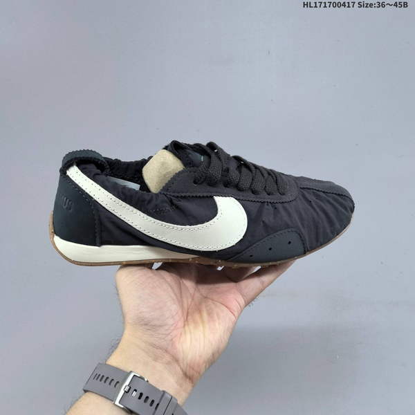 JACQUEMUS X NIKE JACUMOON: SOFT, COMFORTABLE, SLIP-RESISTANT, AND DURABLE LOW-TOP CASUAL SNEAKERS FEATURING A BRITISH RETRO DESIGN WITH A DISTINCTIVE CURVED TOE DETAIL, INSPIRED BY EUROPEAN AND AMERICAN FASHION SHOWS.