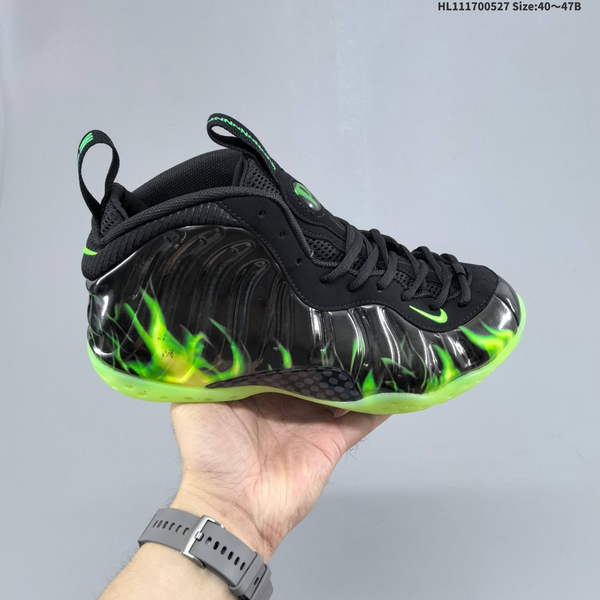 NIKE AIR FOAMPOSITE ONE PARANORMAN – DESIGNED FOR YOUNG ATHLETES; AVAILABLE IN BLACK AND GREEN COLORS. FEATURES A SIGNATURE DESIGN BY NBA STAR AFNI HARDAWAY, WITH AN AIR-FOAMED MIDSOLE FOR COMFORTABLE PERFORMANCE IN CASUAL SPORTS ACTIVITIES.