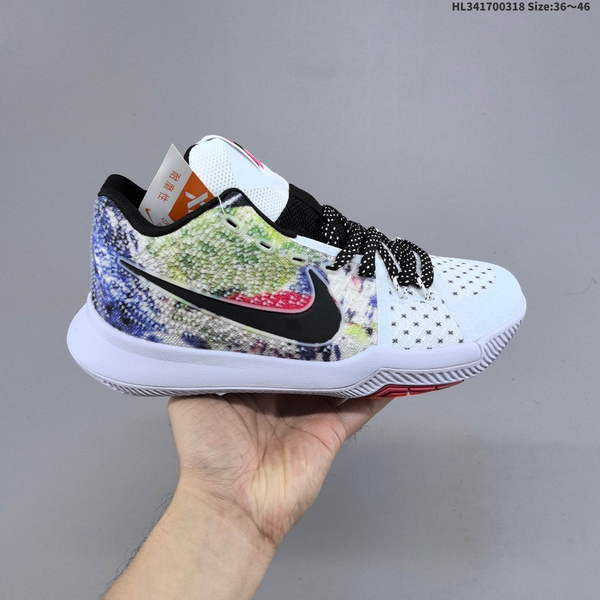 NIKE KYRIE 3 EP – BASKETBALL SHOE FOR THIRD GENERATION OF KYRIE SERIES, MODEL NUMBER 852395-103; AVAILABLE IN SILVER COLOR WITH ID HL341700318.