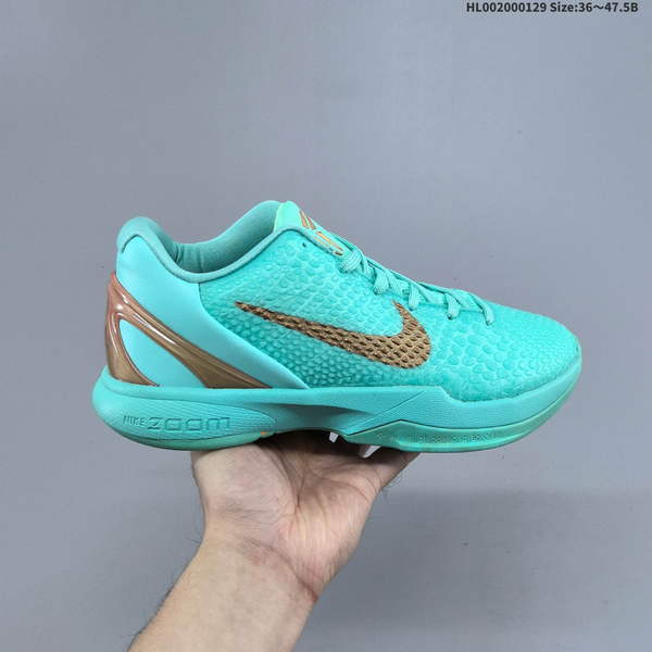 JALEN BRUNSON X NIKE KOBE 6 PROTRO PE – STATUE OF LIBERTY DESIGN; AVAILABLE IN GREEN.