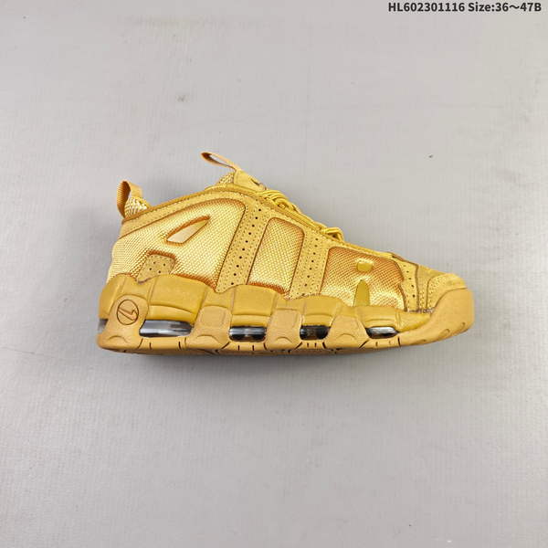 NIKE AIR MORE UPTEMPO LOW PIPPEN, FROM BRAND'S LATEST COLLECTION, IS UNDOUBTEDLY ONE OF MOST REMARKABLE MILESTONES IN BASKETBALL SHOE HISTORY.
