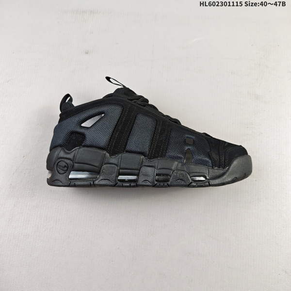 NIKE AIR MORE UPTEMPO GS BARELY GREEN – FIRST-GENERATION VERSION OF CLASSIC, VERSATILE CASUAL SPORTS BASKETBALL SHOE DESIGNED FOR BOTH STREETWEAR AND ATHLETIC WEAR, FEATURING ELEMENTS OF AMERICAN BASKETBALL CULTURE.