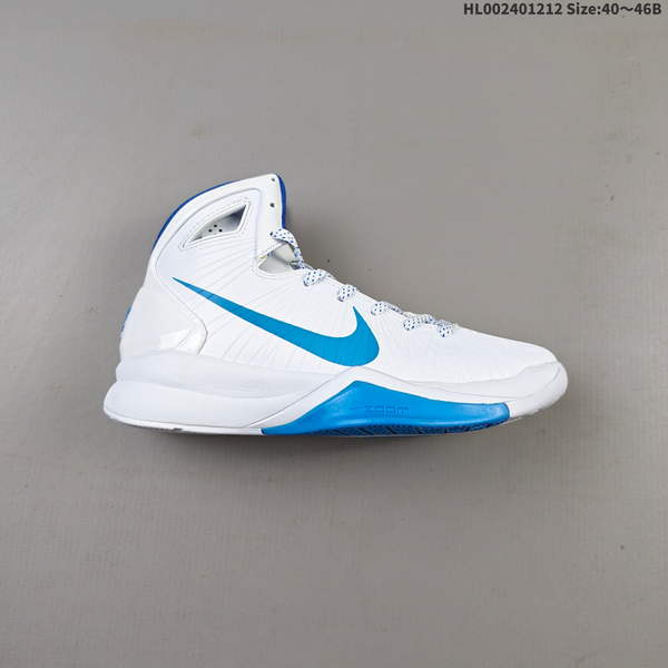 NIKE HYPERDUNK 2010 – NIKE GRIFFIN HD2010 HIGH-TOP BASKETBALL SHOE, AVAILABLE IN NORTH CAROLINA BLUE, WHITE-BLUE COLORS; FEATURES A ROUND TOE DESIGN WITH LACES FOR BETTER GRIP, RESISTANCE TO WEAR AND TEAR, AND EXCELLENT BREATHABILITY.