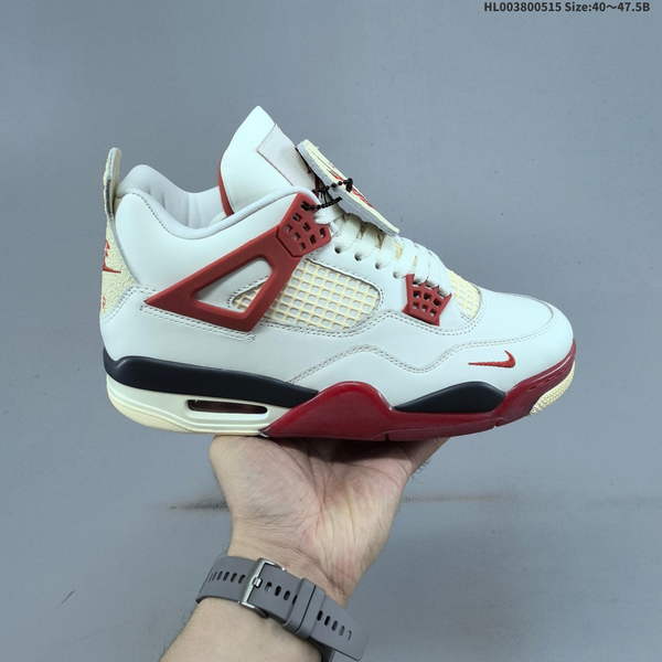 NIGEL SYLVESTER X AIR JORDAN 4 SAIL CINNABAR – A SMALL BICYCLE MODEL AVAILABLE IN WHITE-RED BRICK COLOR SCHEME (AJ4), AS WELL AS WHITE-BLACK-RED BRICK VERSIONS.